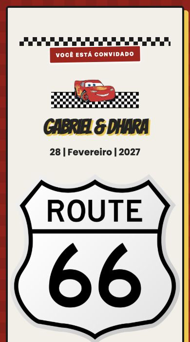 Cars Birthday Invitation — Lightning McQueen