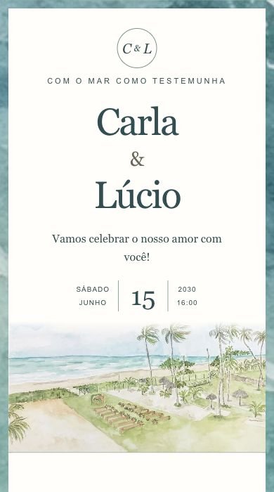 Invitación: A la orilla del mar