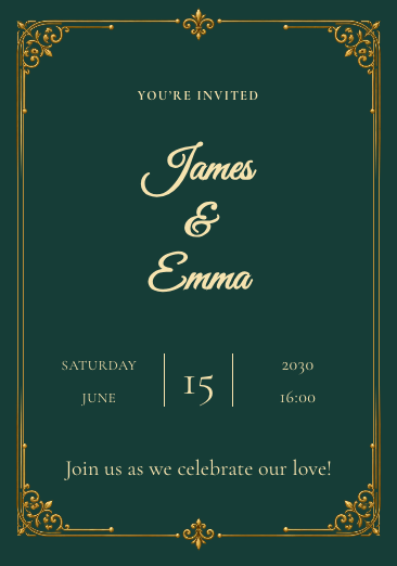 Imperial Wedding Invitation