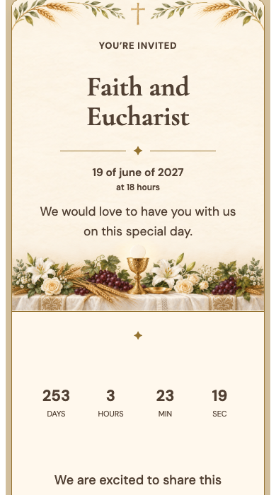Catholic online invitation