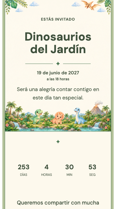 Dinosaurios del Jardín