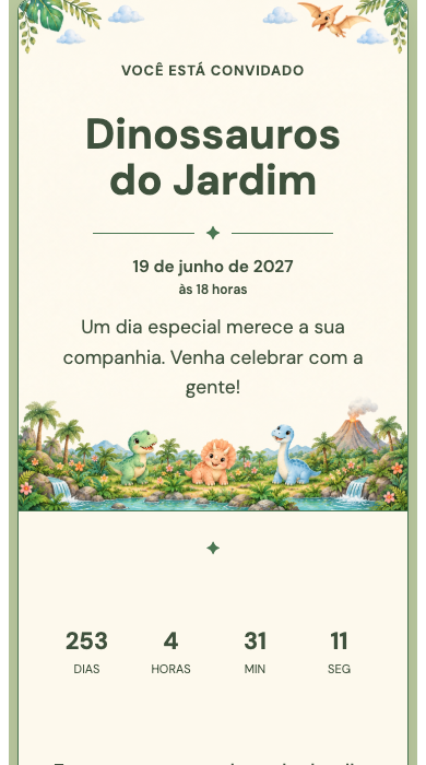 Dinossauros do Jardim
