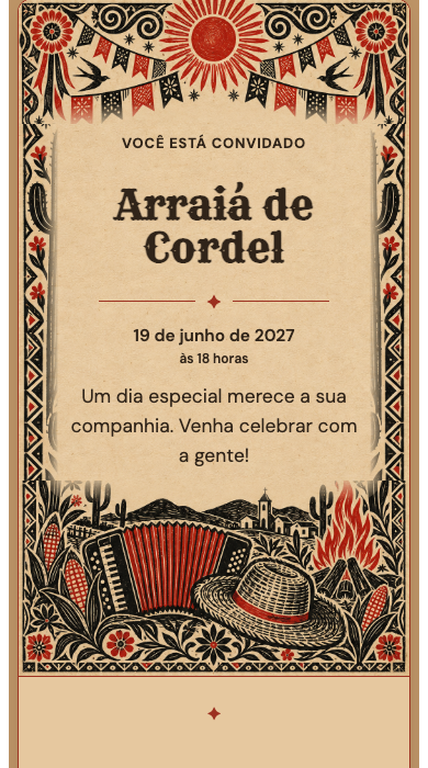 Arraiá de Cordel