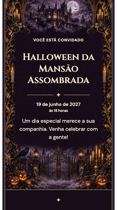 Halloween da Mansão Assombrada