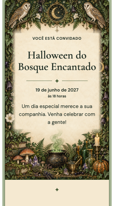 Halloween do Bosque Encantado