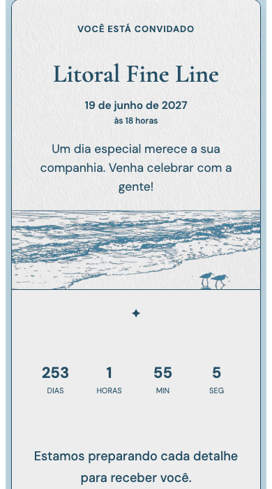Convite online Litoral Fine Line