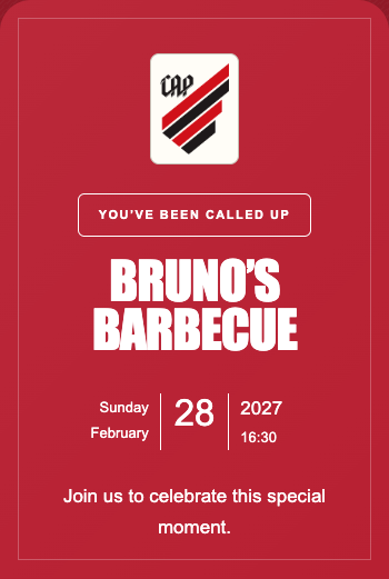 Athletico-PR Invitation