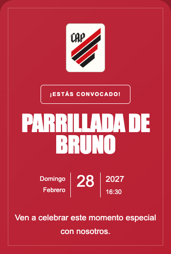 Invitación Athletico-PR