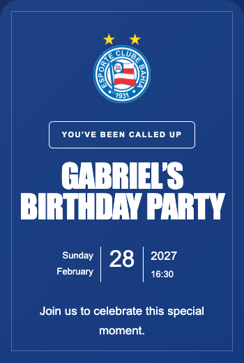 Bahia Invitation