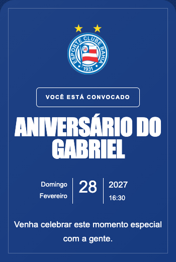 Convite Bahia