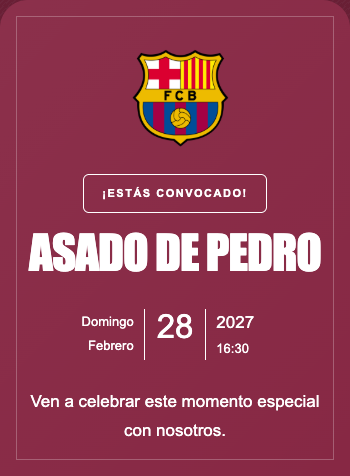 Invitación Barcelona