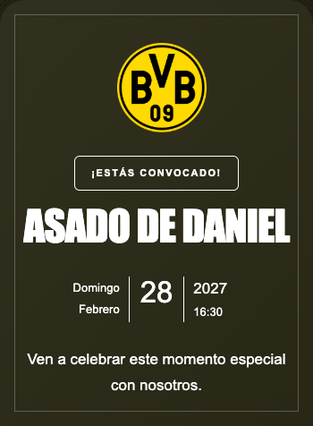Invitación Borussia Dortmund