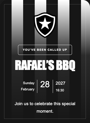 Botafogo Invitation