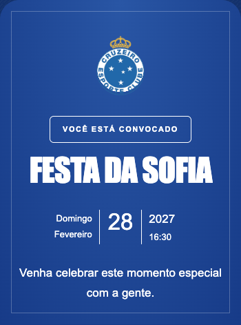 Convite Cruzeiro