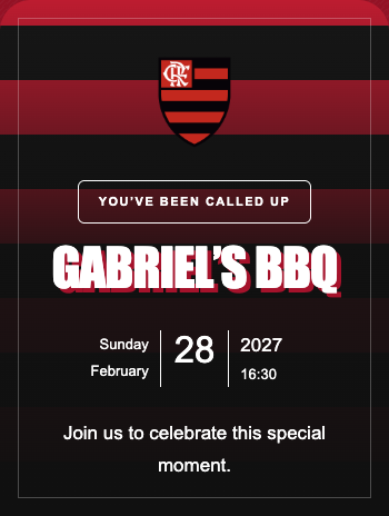 Flamengo Invitation