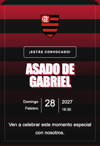 Invitación Flamengo