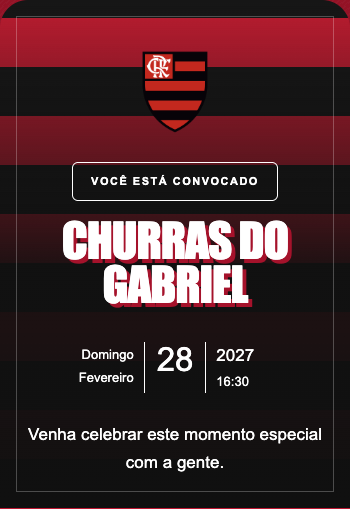 Convite Flamengo