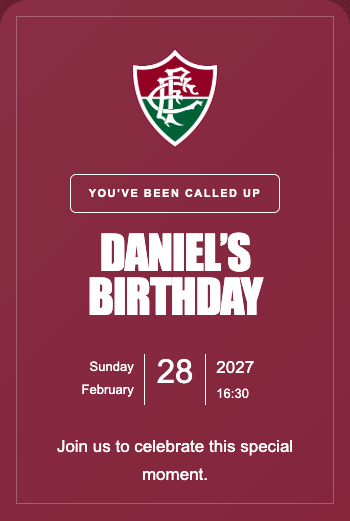 Fluminense Invitation