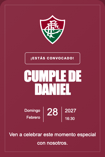 Invitación Fluminense