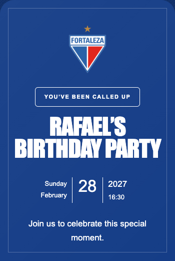 Fortaleza Invitation