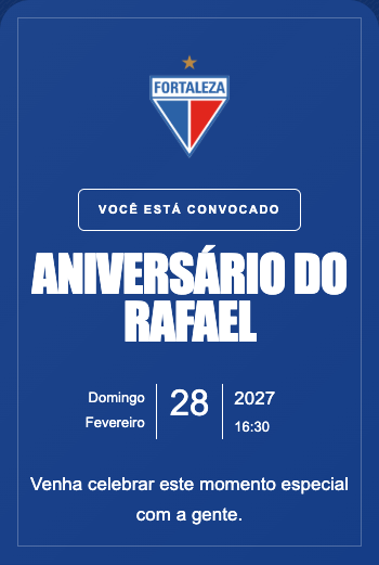 Convite Fortaleza