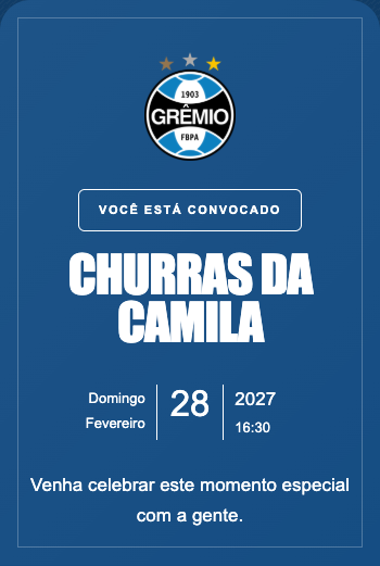 Convite Grêmio