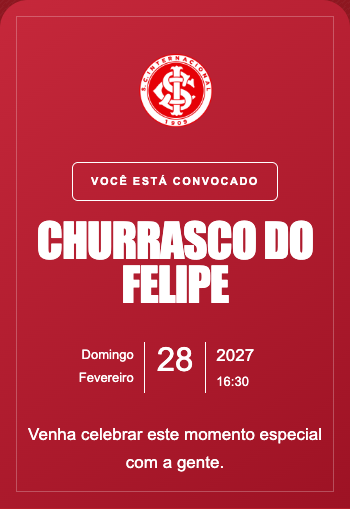 Convite Internacional