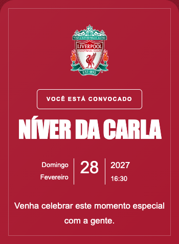 Convite Liverpool