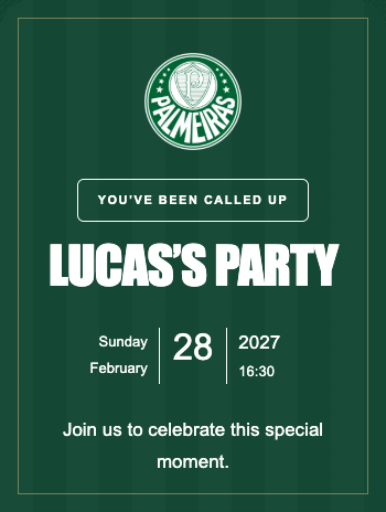 Palmeiras Invitation