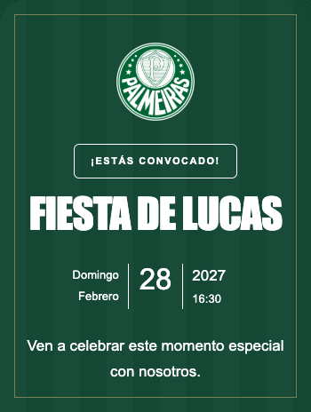 Invitación Palmeiras
