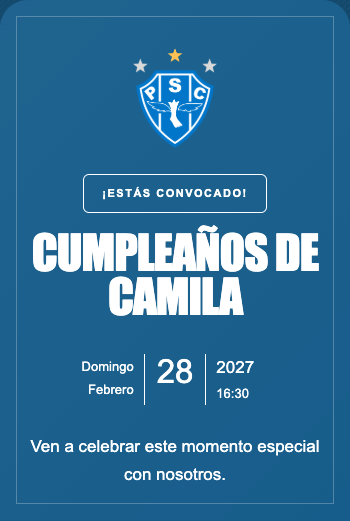 Invitación Paysandu