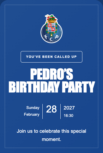 Porto Invitation