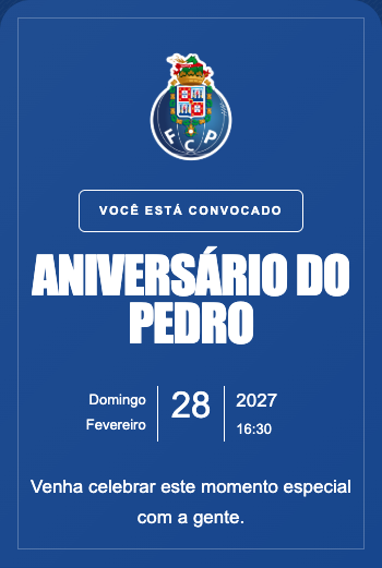 Convite Porto
