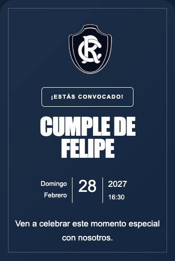 Invitación Remo