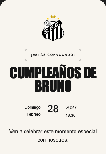 Invitación Santos