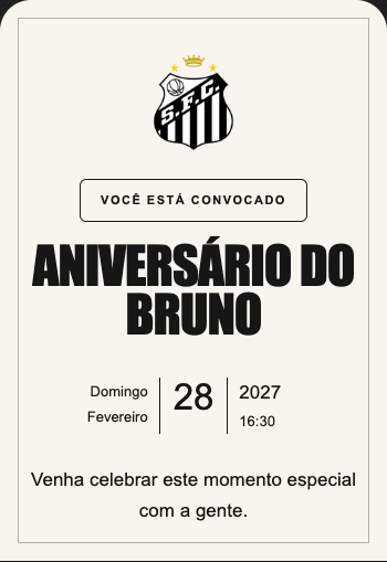 Convite Santos