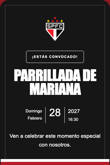 Invitación São Paulo