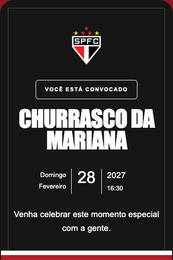 Convite São Paulo