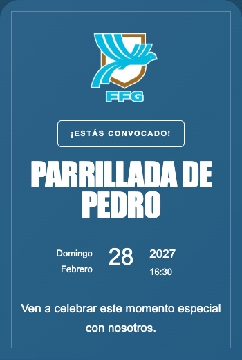 Invitación Selección de Guatemala