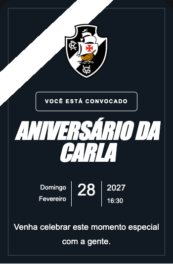 Convite Vasco