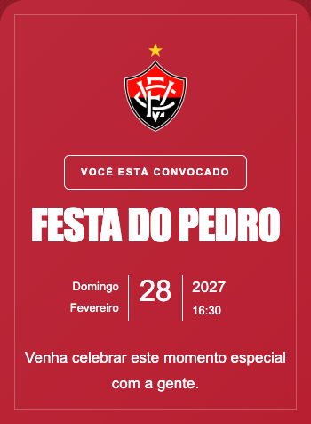 Convite Vitória
