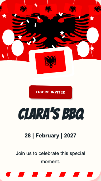 Albania Invitation