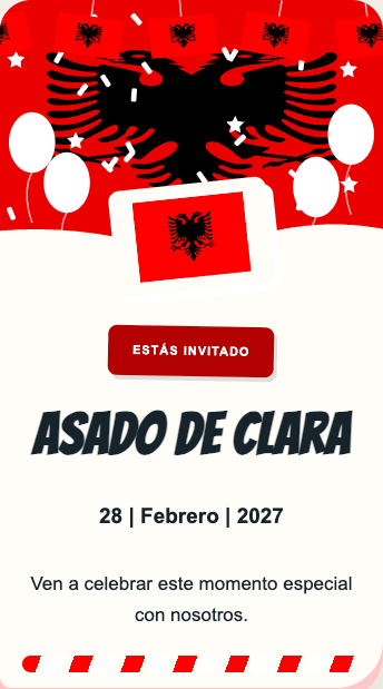 Invitación Albania