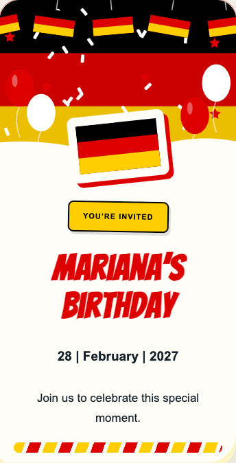 Germany Invitation