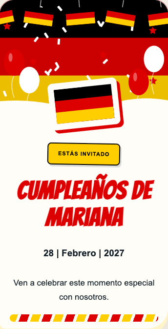 Invitación Alemania