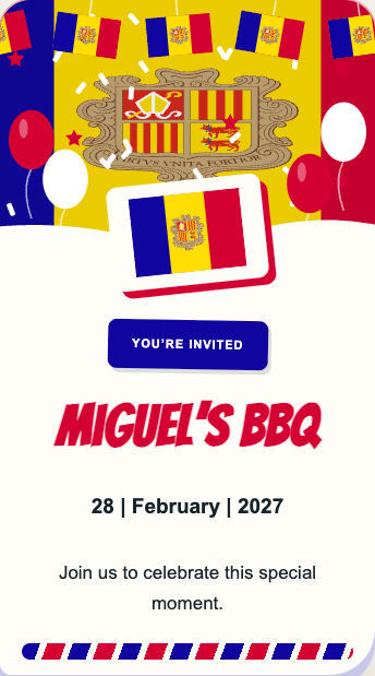 Andorra Invitation