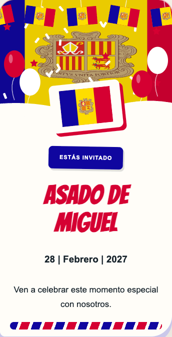 Invitación Andorra