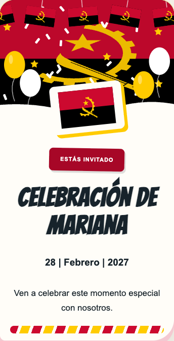 Invitación Angola