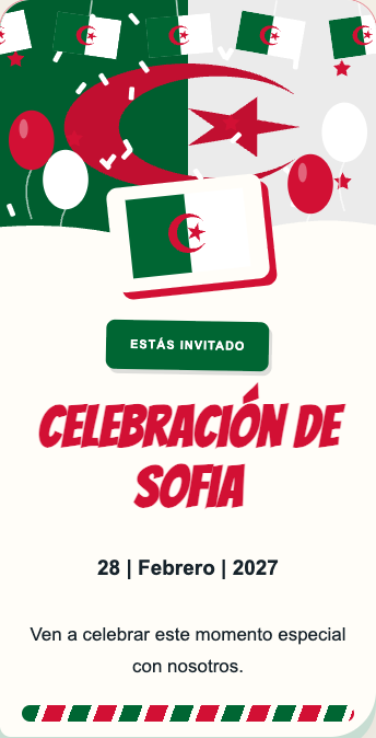 Invitación Argelia