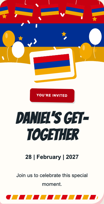 Armenia Invitation